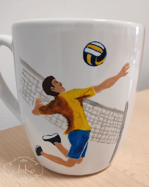 Kubek z siatkarzem (Mug with a volleyball player) 04/2019